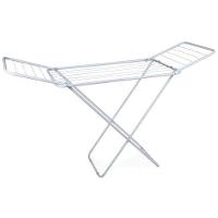 Varal De Chão Com Abas 144x49cm Branco - Estrutura Em Aço - Mor - 1