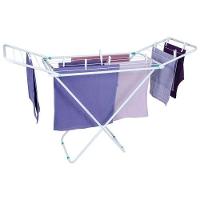 Varal De Chão Com Abas 144x49cm Branco - Estrutura Em Aço - Mor - 2