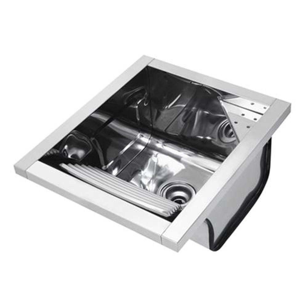 Tanque Inox 23 Litros Sobrepor Alto Brilho - Docol 44x51,5x26cm - 1