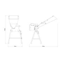 Triturador Forrageiro Elétrico Tramontina Te25tf Com Motor 2 Hp Bivolt E Saída Lateral Tramontina - 2