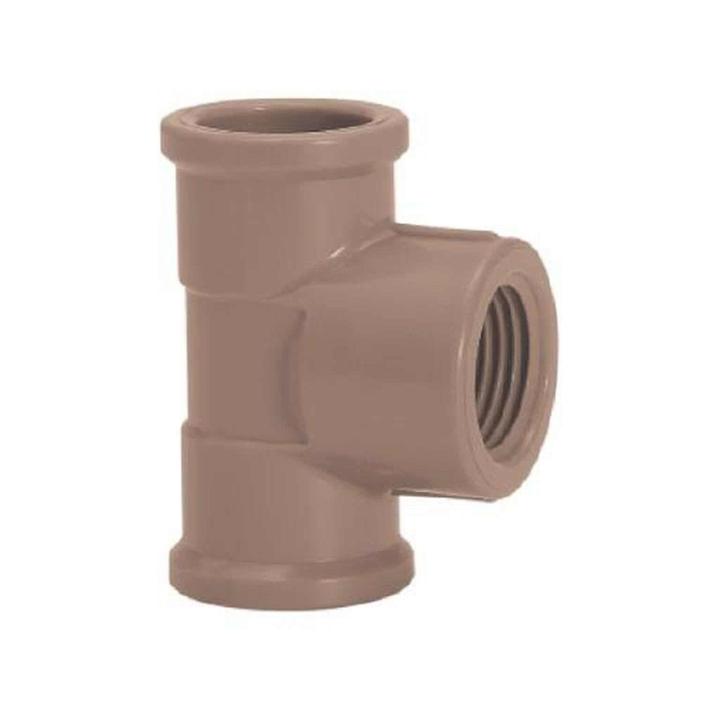 Tee Liso Rosca 90º 32mm X 3-4'' Pvc Pn 750 Kpa - Amanco - 1