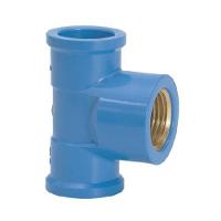 Tee Azul 25mm X 1-2'' Pvc Pn 750 Kpa - Amanco - 1