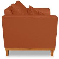 Poltrona Estofada Decorativa Beny Tecido Suede Terracota - 3