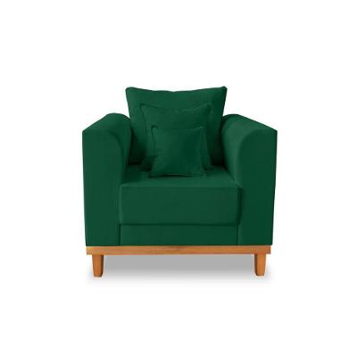 Poltrona Viena Beny Suede Verde