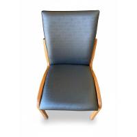 Kit 2 Cadeira Aura Estofada Estrutura Em Madeira Maciça Courino Preto Conforto Para Sala De Jantar Mobília Decor - 8