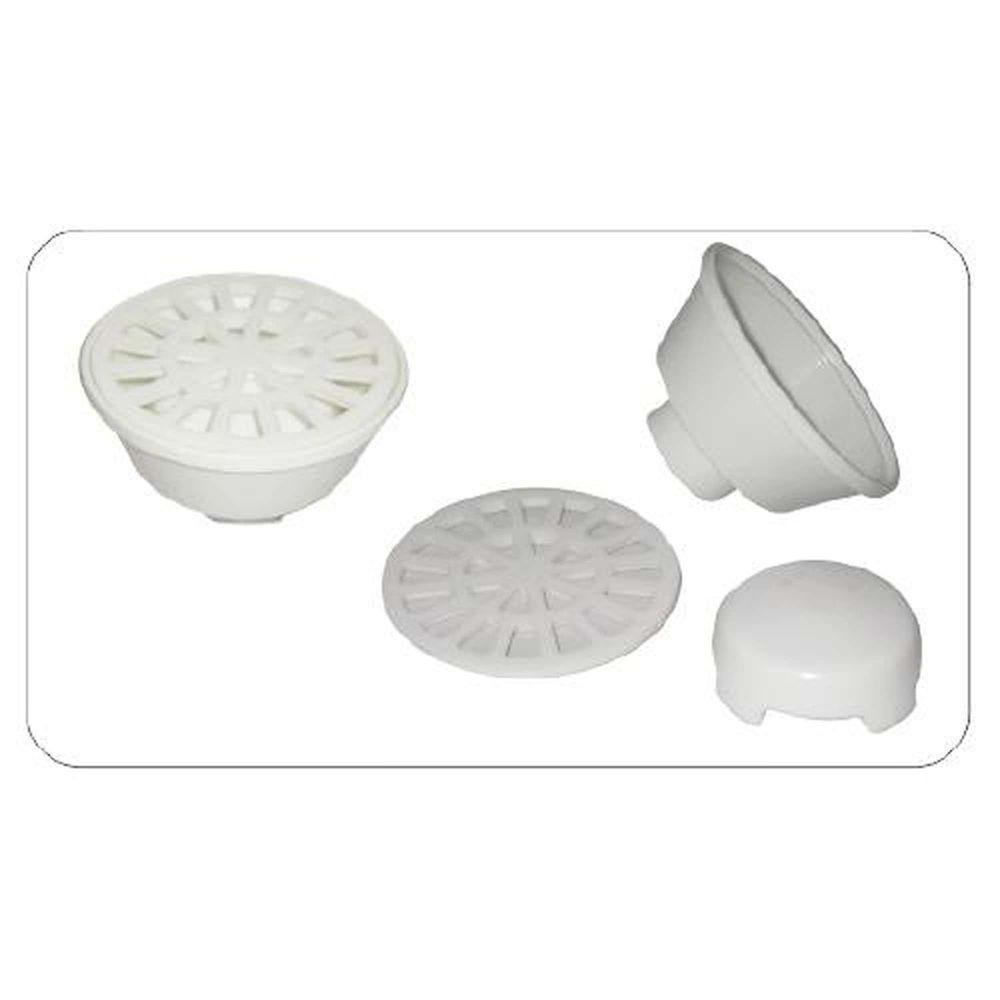 Ralo Sifonado Redondo 100x38x40mm Pvc Branco - Amanco - 2