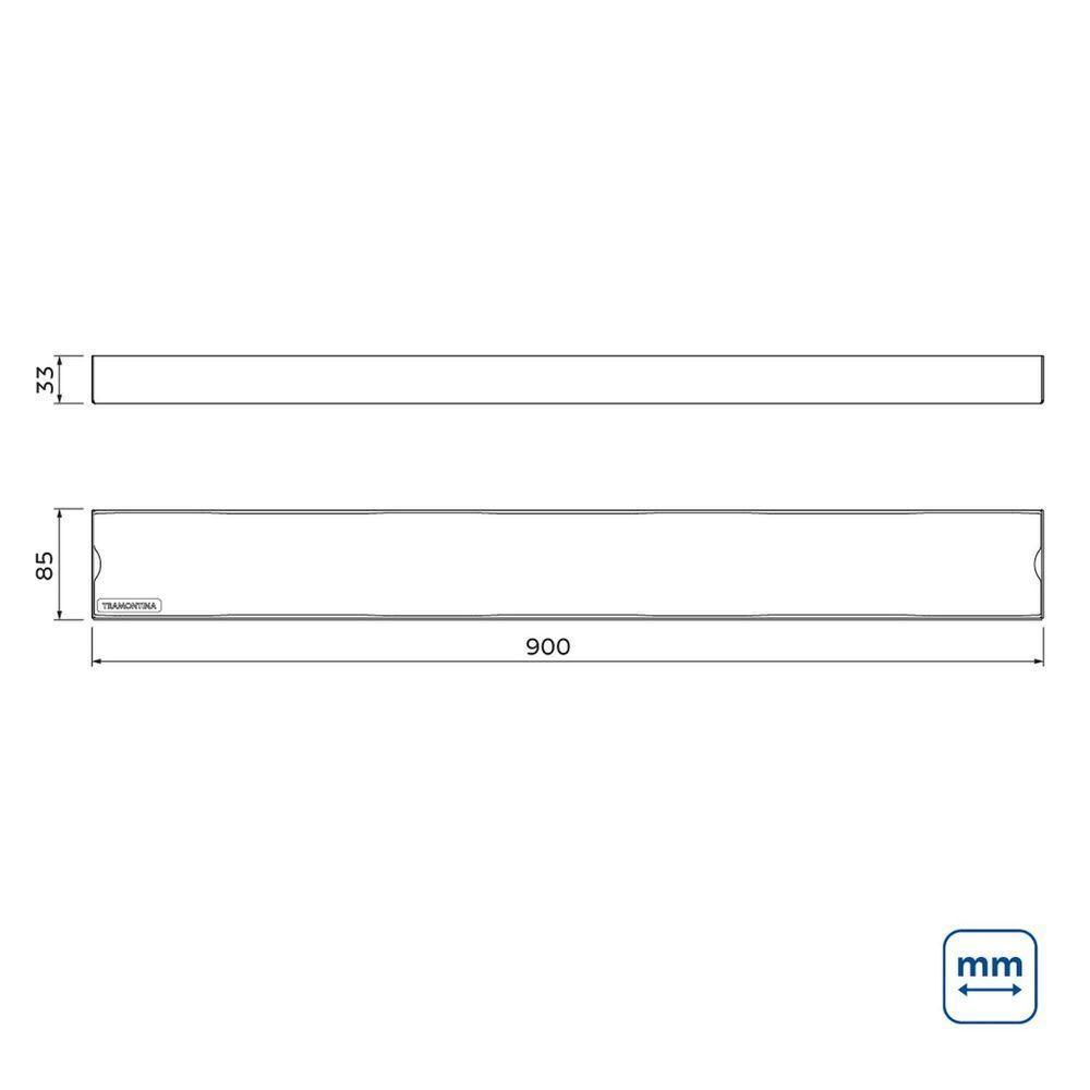 Ralo New Slim Tramontina Em Aço Inox 90 X 7 Cm Tramontina - 3