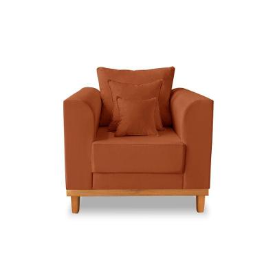 Poltrona Viena Beny Suede Terracota