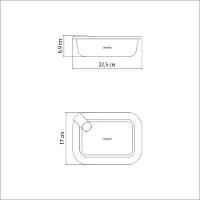 Pote De Vidro Tramontina Vittra Retangular Com Tampa De Vidro Hermética De Silicone 1,52 L Tramontina - 4