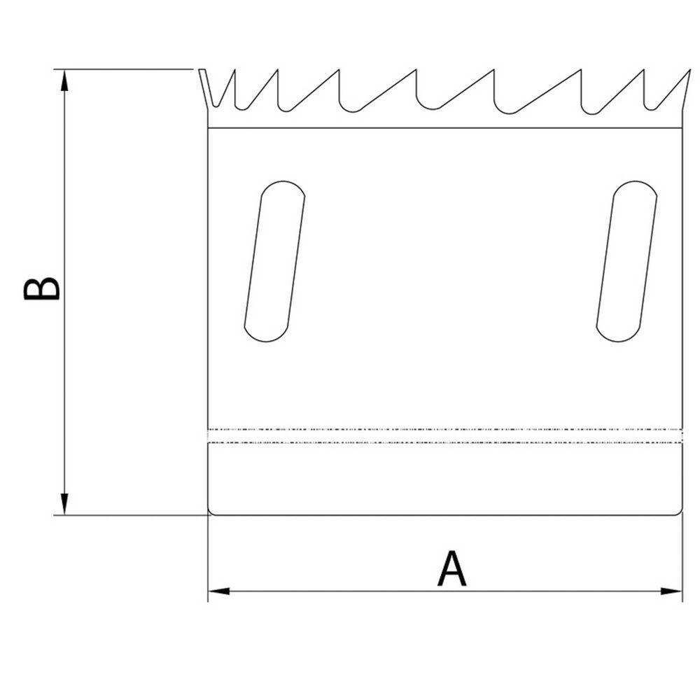 Serra Copo Diamantada 89mm 3.1-2 Tramontina Dente Metal Duro Aço Especial Cromado Tramontina - 2