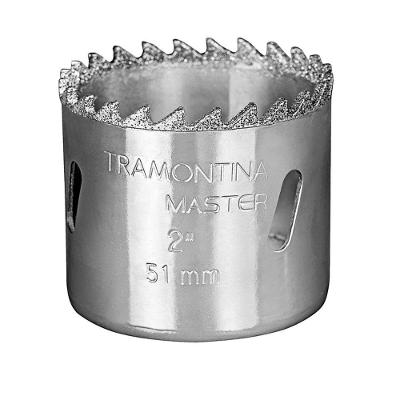 Serra Copo Diamantada 89mm 3.1-2 Tramontina Dente Metal Duro Aço Especial Cromado Tramontina