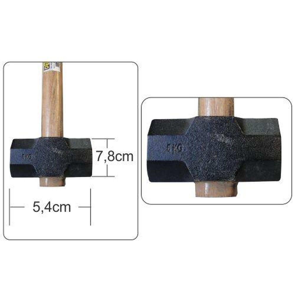 Marreta 5kg Com Cabo De Madeira 96cm - Dtools - 2