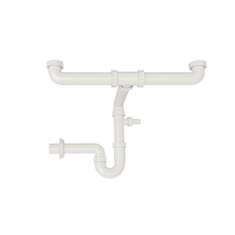 Sifão Duplo Compacto Tramontina Polipropileno Pias Cubas Tramontina - 1