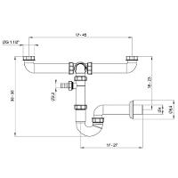 Sifão Duplo Compacto Tramontina Polipropileno Pias Cubas Tramontina - 3