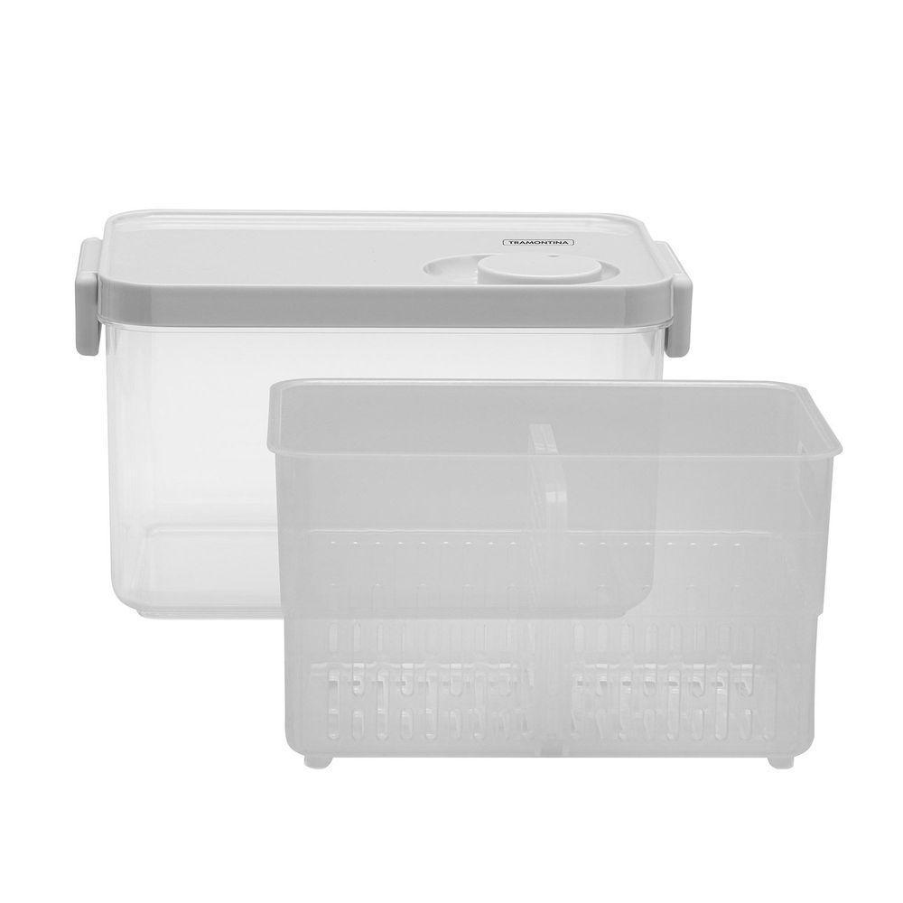 Pote Organizador De Geladeira Tramontina Organizzare Com Controle De Umidade 2,8 L Tramontina - 8