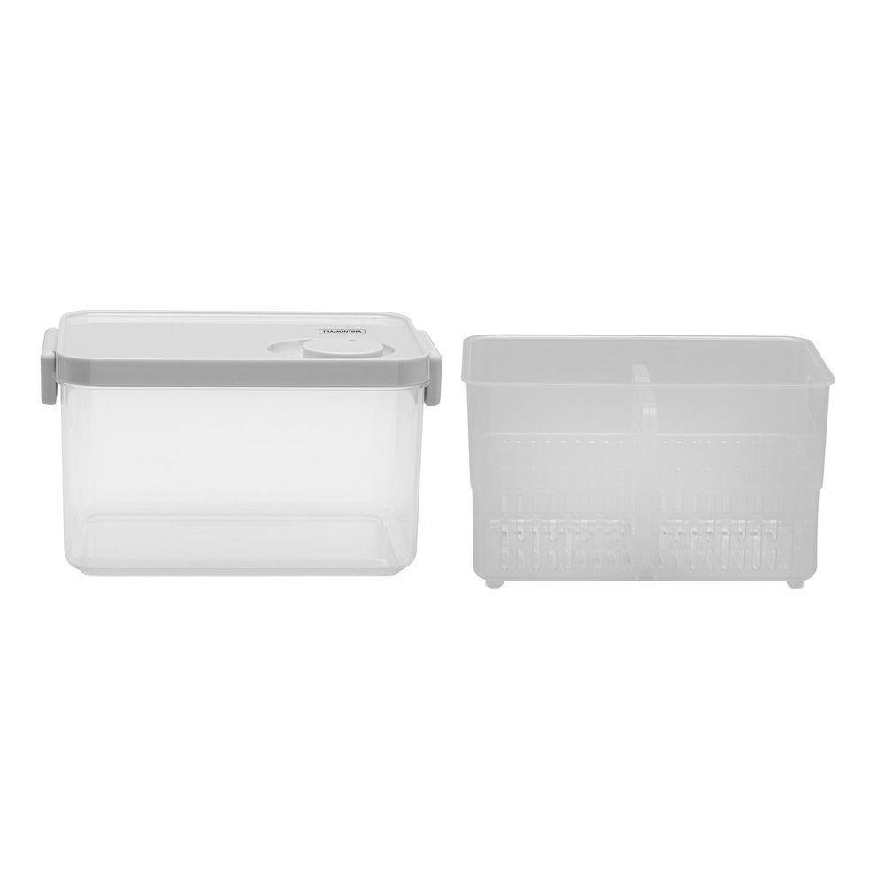 Pote Organizador De Geladeira Tramontina Organizzare Com Controle De Umidade 2,8 L Tramontina - 9