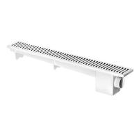 Ralo Linear Modulável Sifonado 50cm Branco Coleta água De Pisos Polipropileno Nbr 5688 90x68x500mm - 1