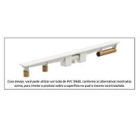 Ralo Linear Modulável Sifonado 50cm Branco Coleta água De Pisos Polipropileno Nbr 5688 90x68x500mm - 2