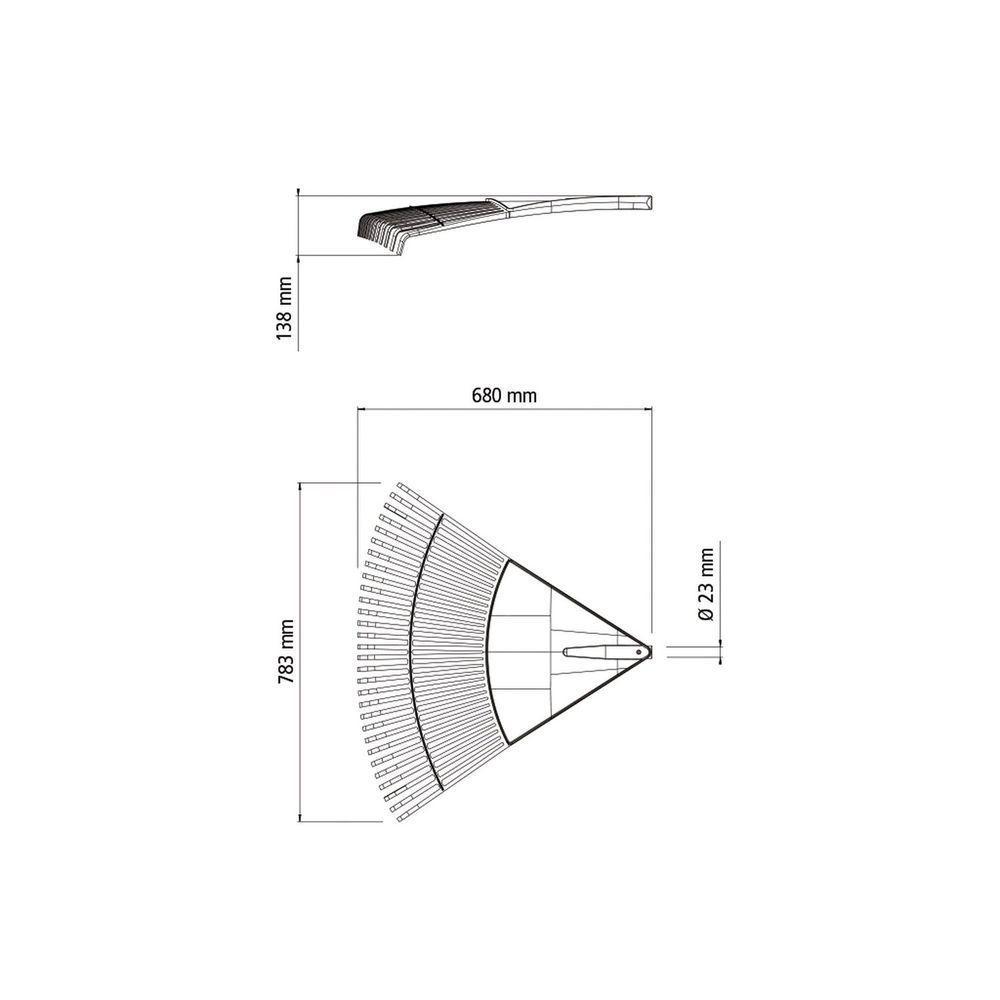 Vassoura Plástica Preta Tramontina Com 30 Dentes Sem Cabo Tramontina - 3