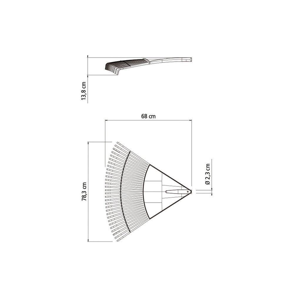 Vassoura Plástica Preta Tramontina Com 30 Dentes Sem Cabo Tramontina - 4