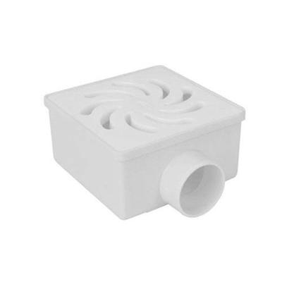 Ralo Sifonado Quadrado Nº20 100x52x40mm Pvc Branco - Kit Com 20 Unidades