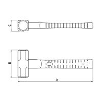 Marreta Oitavada Cobre-berílio 1.500 G Tramontina Pro Tramontina - 2