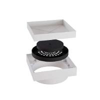 Ralo Smart Invisível Sifonado 15x15cm Branco Estrela Para Banheiro - 2