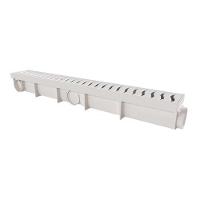 Ralo Linear Modulável 6x50cm Abs Branco Para Banheiro E Cozinha - 1