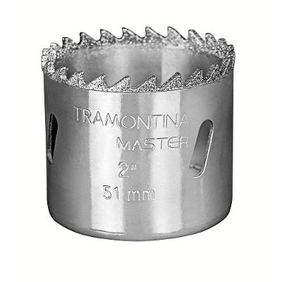 Serra Copo Diamantada 152 Mm 6 Tramontina Com Dente De Metal Duro E Aço Especial Cromado Tramontina