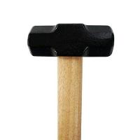 Marreta 1kg Aço Nodular Cabo Madeira - Ideal Para Quebrar Pedras E Concretos - 2