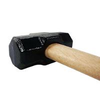 Marreta 1kg Aço Nodular Cabo Madeira - Ideal Para Quebrar Pedras E Concretos - 3