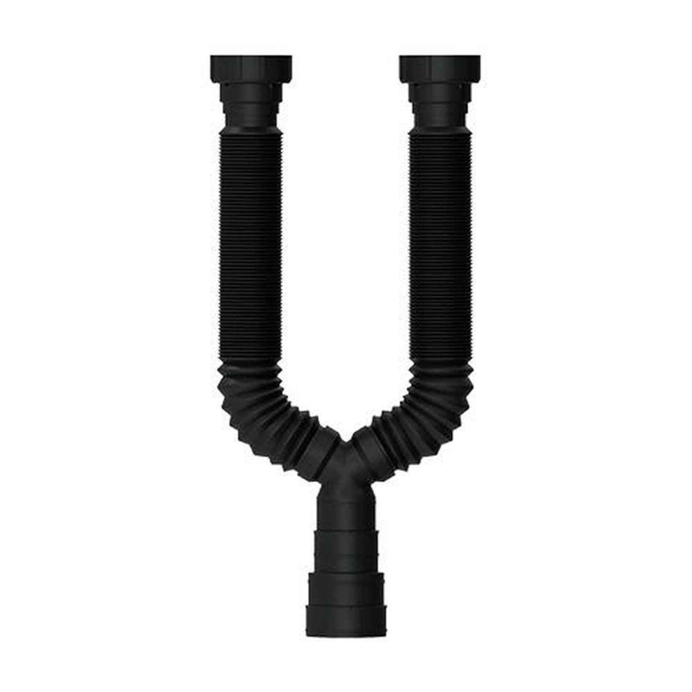 Sifão Universal Black Duplo Anel Pvc 22051 - Blukit - 1