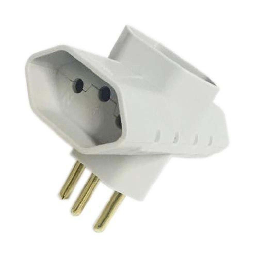 Pino Três Saídas 3p 10a Cinza - Mectronic Para Conexão Elétrica - 1