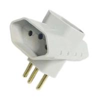 Pino Três Saídas 3p 10a Cinza - Mectronic Para Conexão Elétrica - 1