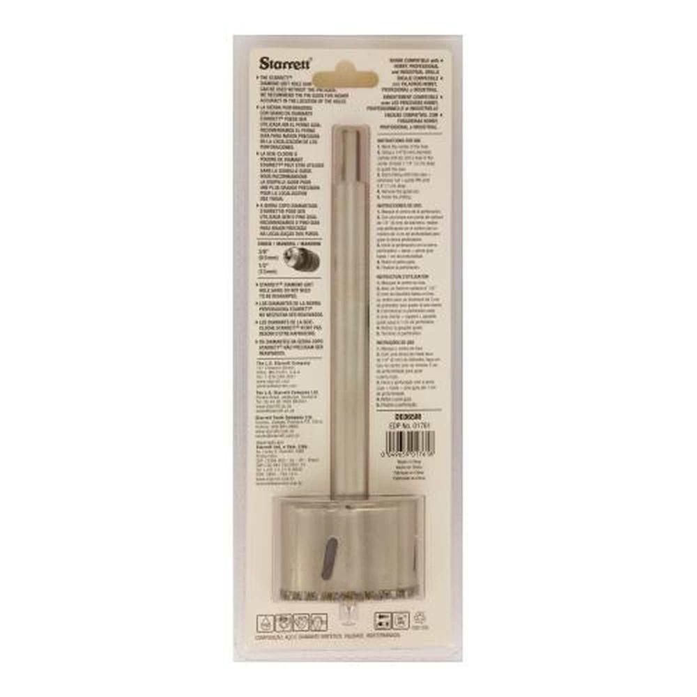 Serra Copo Diamantada 65mm X 2.9-16'' Starrett - Haste 150mm Hexagonal - Alta Performance - 2