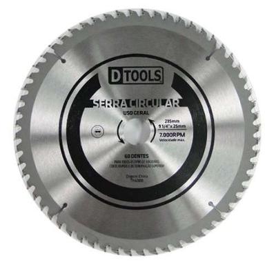 Serra Circular 9'' 1-4'' 60 Dentes Vídea Para Madeira - Dtools