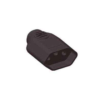 Pino Fêmea 3p 10a Preto Para Iluminação - Ilumi