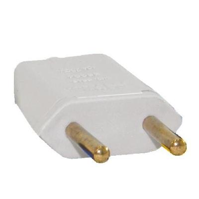 Pino Macho 2p 10a Com Prensa Cabo Branco - Kit Com 80 Unidades