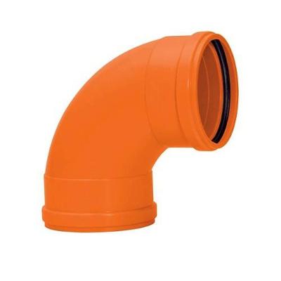 Curva Curta 90° X 100 Com Bolsa Dn 40 A Dn150 - Amanco Silentium Pvc Mineralizado Auto Ext.