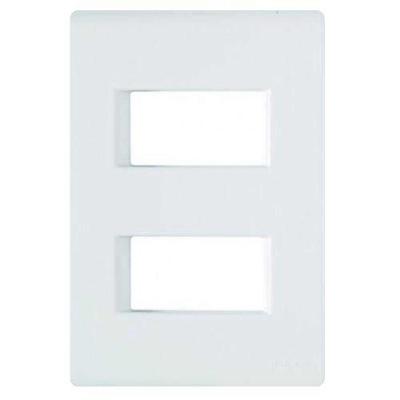 Espelho 4x2 02 Módulos Afastados Branco - Linha Liz Tramontina