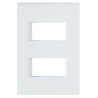 Espelho 4x2 02 Módulos Afastados Branco - Linha Liz Tramontina - 1