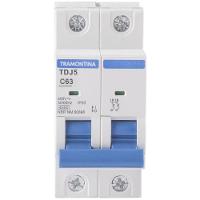 Minidisjuntor Tdj5-2c63 2 P 63 A 4,5 Ka Curva C Tramontina Tramontina - 6