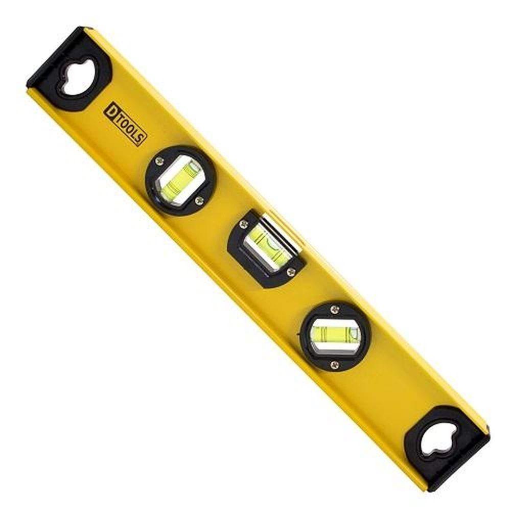 Nível De Alumínio Viga I 14'' Com Base Magnética E 3 Bolhas - Dtools - 1