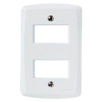 Espelho 4x2 02 Módulos Afastados Branco - Linha Lux2 Tramontina - 1