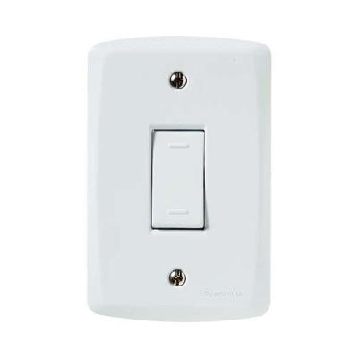 Interruptor Paralelo 10a Tramontina Lux2 - Conjunto Com Placa E Módulo - Branco