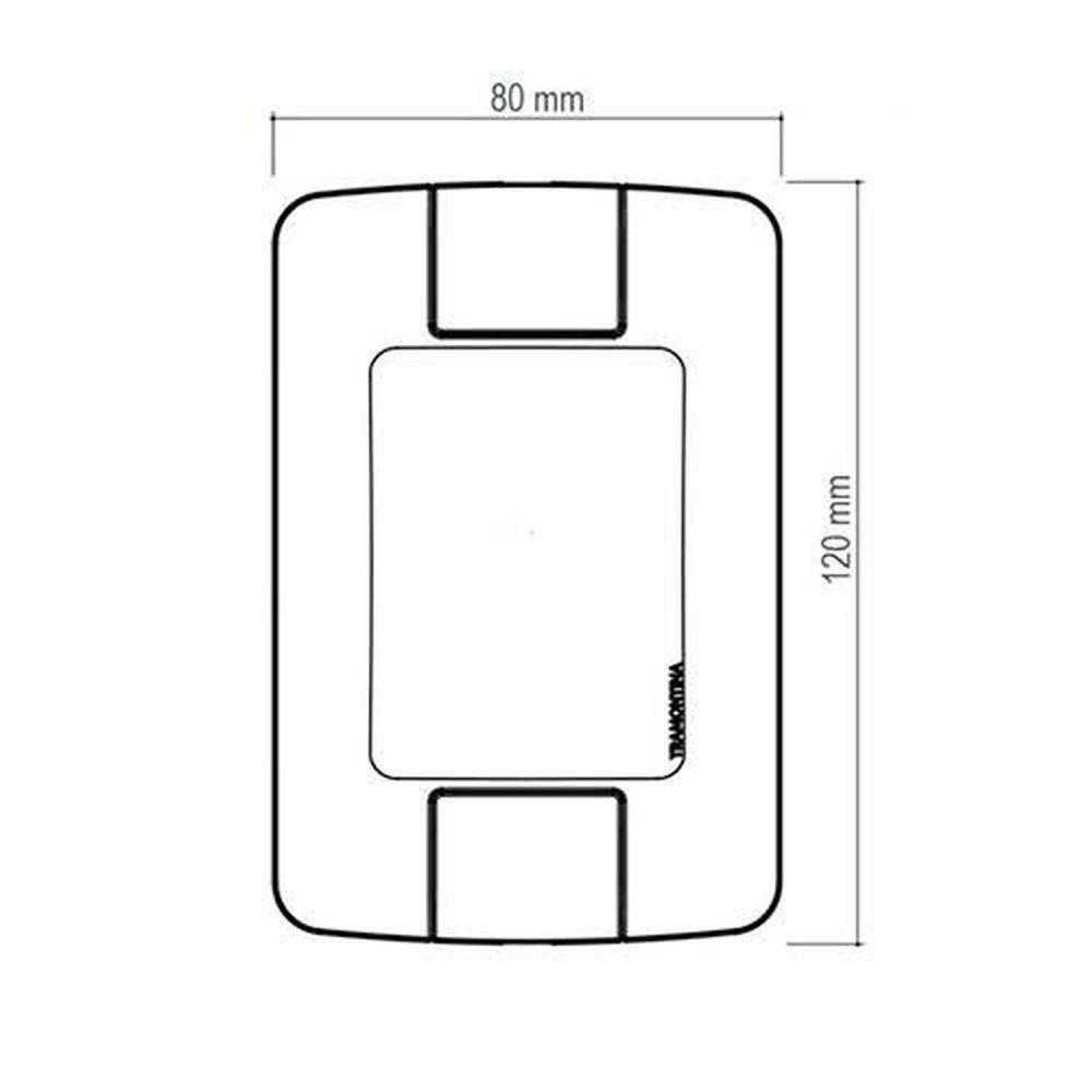 Espelho 4x2 Módulo Horizontal Tramontina Linha Aria - Decoração E Iluminação - 2