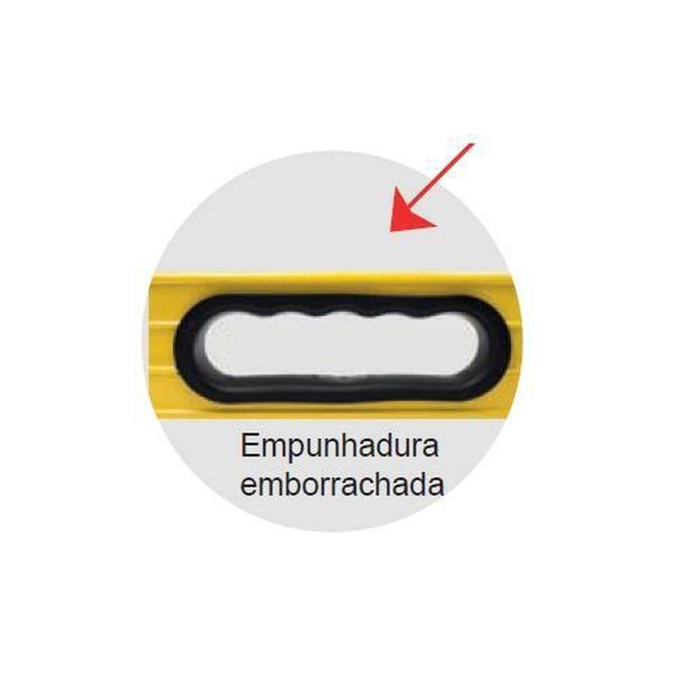 Nível De Alumínio Pro 20'' Imantado Com Empunhadura Emborrachada E Base Antiderrapante - 2