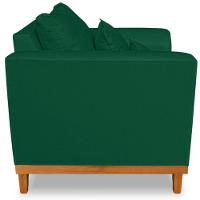 Poltrona Estofada Decorativa Beny Tecido Suede Verde