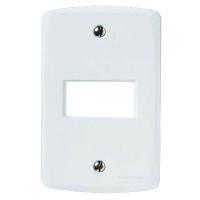 Espelho 4x2 01 Módulo Horizontal Branco - Linha Lux2 Tramontina - 1