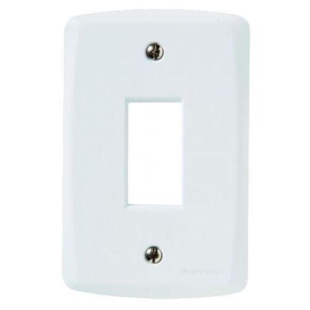 Espelho 4x2 Módulo Vertical Lux2 Tramontina - Branco - Termoplástico - Parafusos Inclusos - 1